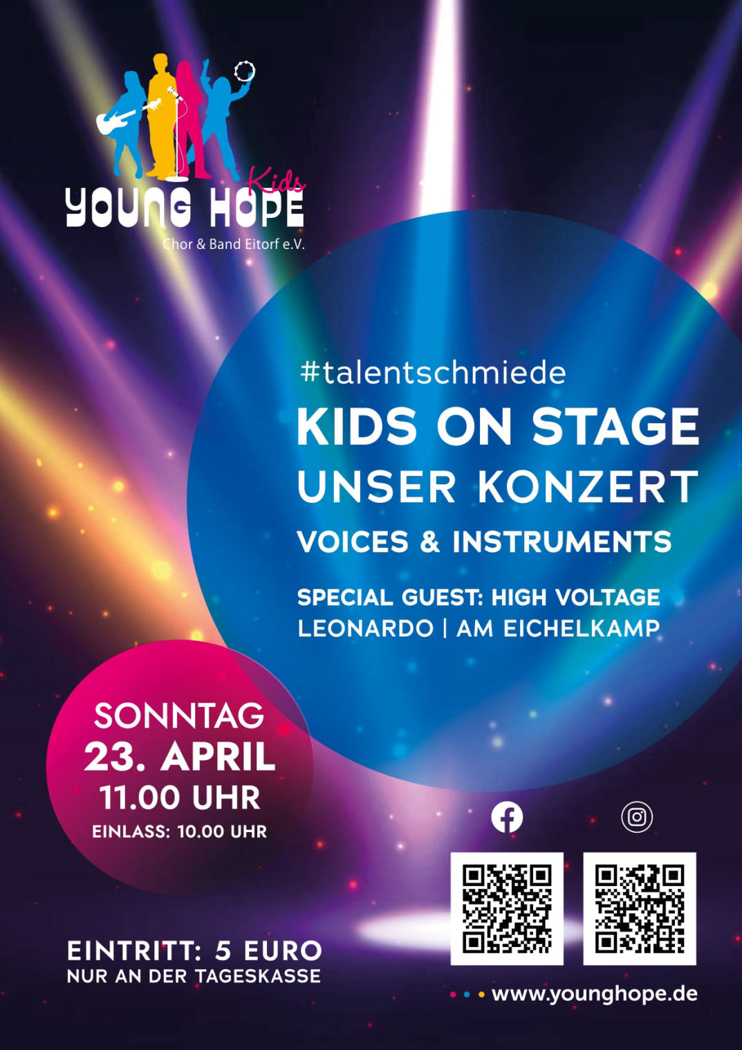 Kids on stage am 23.04.2023